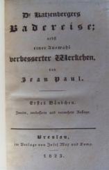 Dr. Katzenbergers Badereise, nebst einer Auswahl verbesserter Werkchen. 2. verbesserte u. vermehrte Auflage. 3 Bände. 
