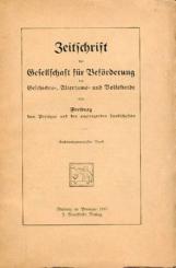 Zeitschrift der Gesellschaft für Beförderung der Geschichts-, Alterthums- und Volkskunde von Freiburg und den angrenzenden Landschaften. Band 26. 
