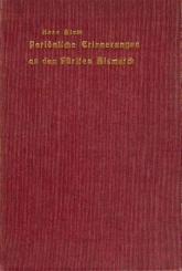 Persönliche Erinnerungen an den Fürsten Bismarck. 