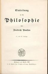 Einleitung in die Philosophie. 31. u. 32. Aufl. 