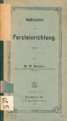 Hülfstafeln zur Forsteinrichtung. 