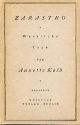 Zarastro. Westliche Tage. 