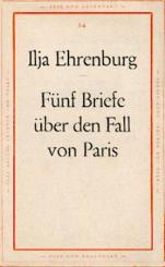 Fünf Briefe über den Fall von Paris. 
