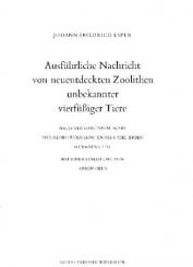 Ausführliche Nachricht von neuentdeckten Zoolithen unbekannter vierfüßiger Tiere. Nach der Originalausgabe v. G. W. Knorr, Nürnberg 1774. Hrsg. u. eingel. v. Armin Geus. 