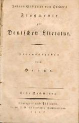 Fragmente zur Deutschen Literatur. Hrsg. v. Heyne. Taschenausgabe. 2 Teile in 1 Band. 