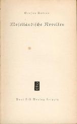 Moselländische Novellen. 