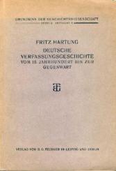 Deutsche Verfassungsgeschichte vom 15. Jahrhundert bis zur Gegenwart. 