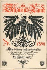 Schau-in's-Land. Allerlei vißierung und auch geschriebner ding an tag gegeben vom Breisgau-Verein "Schau-in's-Land". 25. u. 26. Jahrlauf (2 Jahrgänge) in 1 Band. 