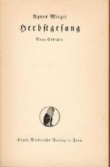 Herbstgesang. Neue Gedichte. 