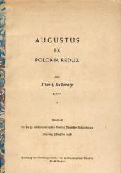 Augustus ex Polonia redux. 1727. 