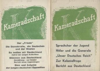 Kameradschaft. Schriften junger Deutscher. (Hrsg. v. Theo Hespers und Hans Ebeling). 