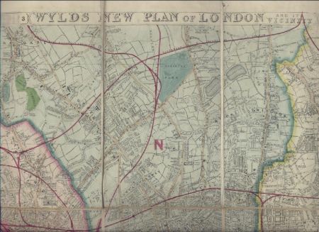 Wylds New Plan Of London And Its Vicinity. 