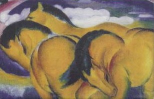 Franz Marc: Die kleinen Gelben Pferde, 1912 
