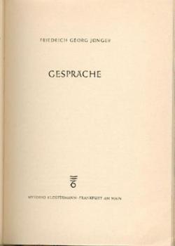 Gespräche. 