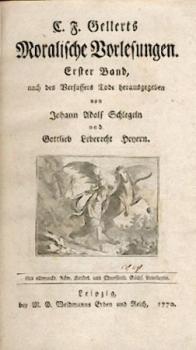 Moralische Vorlesungen. Nach des Verfassers Tode hrsg. v. J. A. Schlegel u. G. L. Heyern. 2 Teile in 1 Band. 