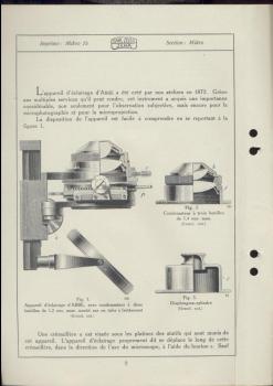 Notice sur l'emploi de l'Appareil d'Eclairage d'Abbe. Edition de 1923. Zeiss-Druckschrift Mikro 15. 