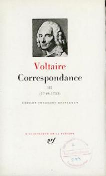Correspendance. Band III: 1749 - 1753. Hrsg. v. Theodore Besterman. 