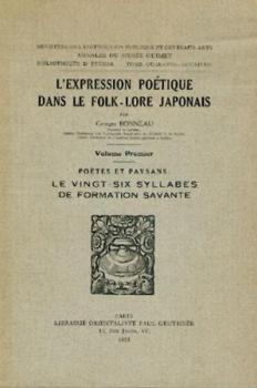 L'Expression poetique dans le Folk-lore japonais. 3 Bände. 