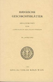 Hansische Geschichtsblätter. 100. Jahrgang. 