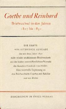 Briefwechsel in den Jahren 1807 bis 1832. Mit einer Vorrede des Kanzlers Friedrich v. Müller. 