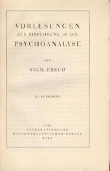 Vorlesungen zur Einführung in die Psychoanalyse. 31.-45. Tsd. 