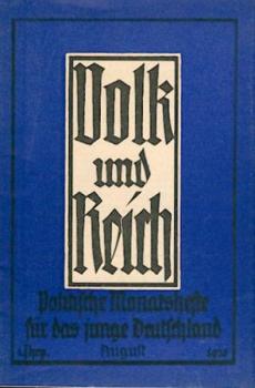 Danzig und die Ostsee. In: Volk und Reich, 1. Jg., H. 8. 
