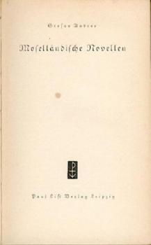 Moselländische Novellen. 