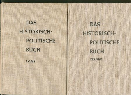 Das historisch-politische Buch. Ein Wegweiser durch das Schrifttum. Hrsg. im Auftrage der Ranke-Gesellschaft - Vereinigung für Geschichte im öffentlichen Leben. Band 1 - 34. 