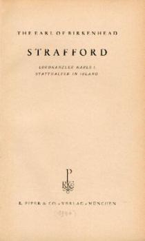 Strafford. Lordkanzler Karls I. Statthalter in Irland. 