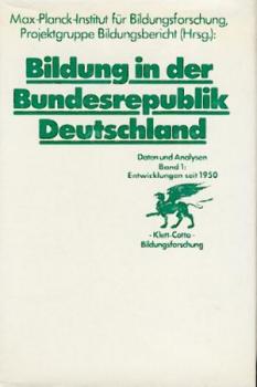 Bildung in der Bundesrepublik Deutschland. Daten und Analysen. Hrsg. v. Max-Planck-Institut für Bildungsforschung, Projektgruppe Bildungsbericht. 2 Bände. 