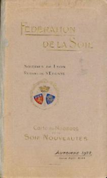 Carte de Nuances de la Soie - Nouveautés. Soieries de Lyon, Rubans de St. Étienne. Automne 1922. Série 4001-4144. 