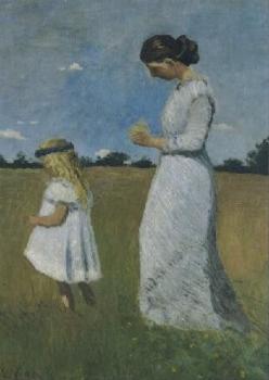 Paula Modersohn-Becker mit Elsbeth Modersohn, 1902 