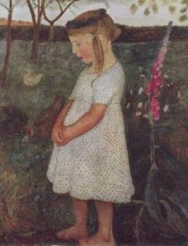 Elsbeth im Garten, 1902 