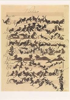 Katzensymphonie. Die Symponie der Katzen. Cat Symphony. Symphonie des chats, 1868 
