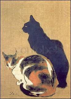 Zwei Katzen. Two Cats. Deux chats, 1894 