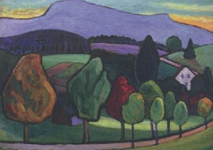 Landschaft mit blauem Berg, 1952 