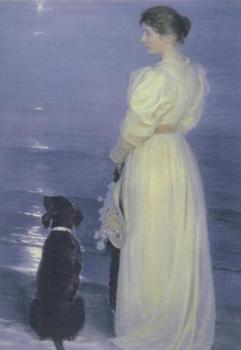 Sommerabend in Skagen. Summer evening at Skagen. Soir d'ete a Skagen, 1892 