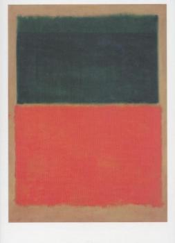 Grün und Mandarinfarben auf Rot. Green and Tangerine on Red. Vert et Mandarine sur Rouge, 1956 