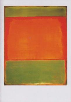 Untitled (Green, Orange on Red). Ohne Titel (Grün, Orange auf Rot), 1949 