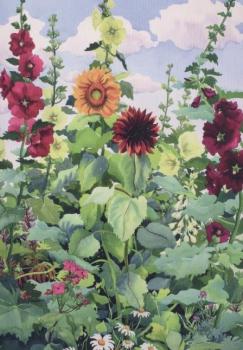 Stockrosen und Sonnenblumen. Hollyhocks and Sunflowers, 2003 