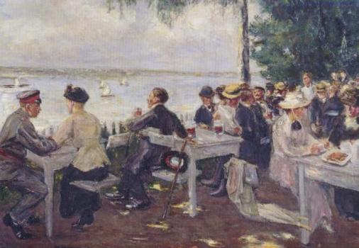 Gartenlokal an der Havel - Nikolskoe, 1916 