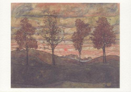 Landschaft mit vier Bäumen, 1917 