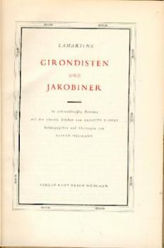 Girondisten und Jakobiner. (Ausgew.), hrsg. u. übers. v. Alfred Neumann. 