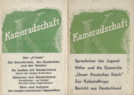 Kameradschaft. Schriften junger Deutscher. (Hrsg. v. Theo Hespers und Hans Ebeling). 