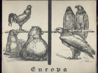 Der Bildermann. Steinzeichnungen fürs deutsche Volk. Erster Jahrgang, Heft 1: 5. April 1916. 