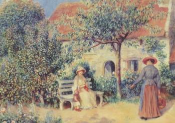 Die Bank im Garten, um 1886 